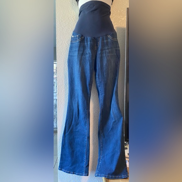 maternity jeans bell bottoms ML new no tag 🏷 - Picture 2 of 10